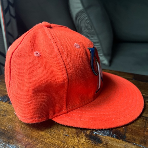 59FIFTY Orange Miami Marlins Baseball Cap Size 7-55.8 cm (Authentic Collection) - Picture 4 of 8